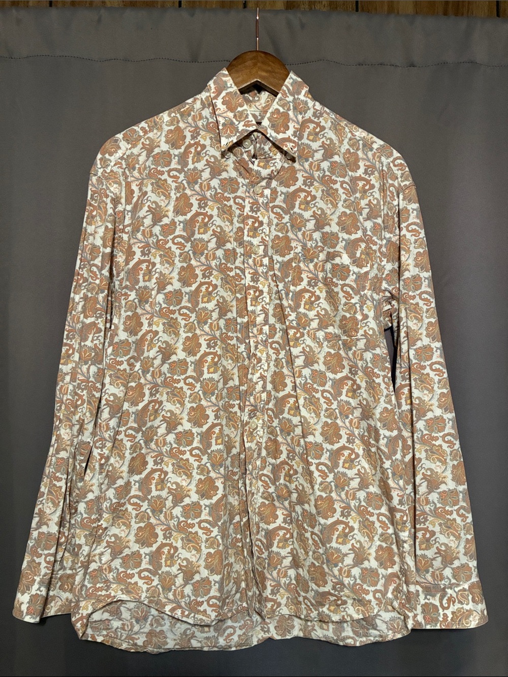 Stetson Cream Paisley Button-Down Shirt